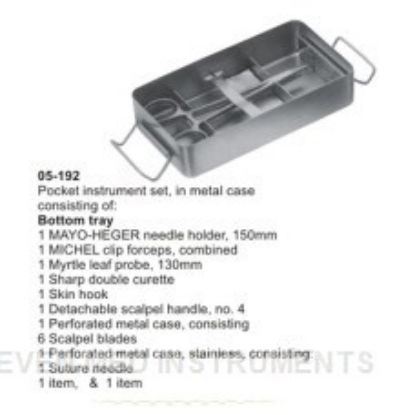 Picture of Suturing Instrument Set. Pocket Instrument Set