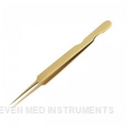 Picture of Gold titanium tweezers